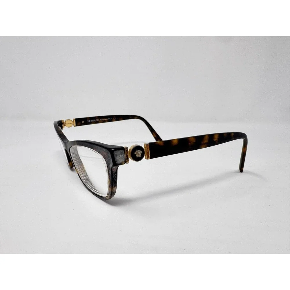 Versace 3272 108 Eyeglass Frames Only 52-16-140 Tortoise Made In Italy Authentic